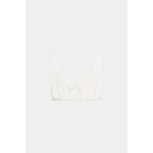 Alessandra Rich Flowers Jacquard Bra Top, view 2