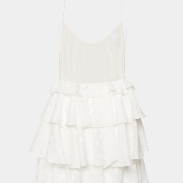 Flowers Jacquard Mini Dress