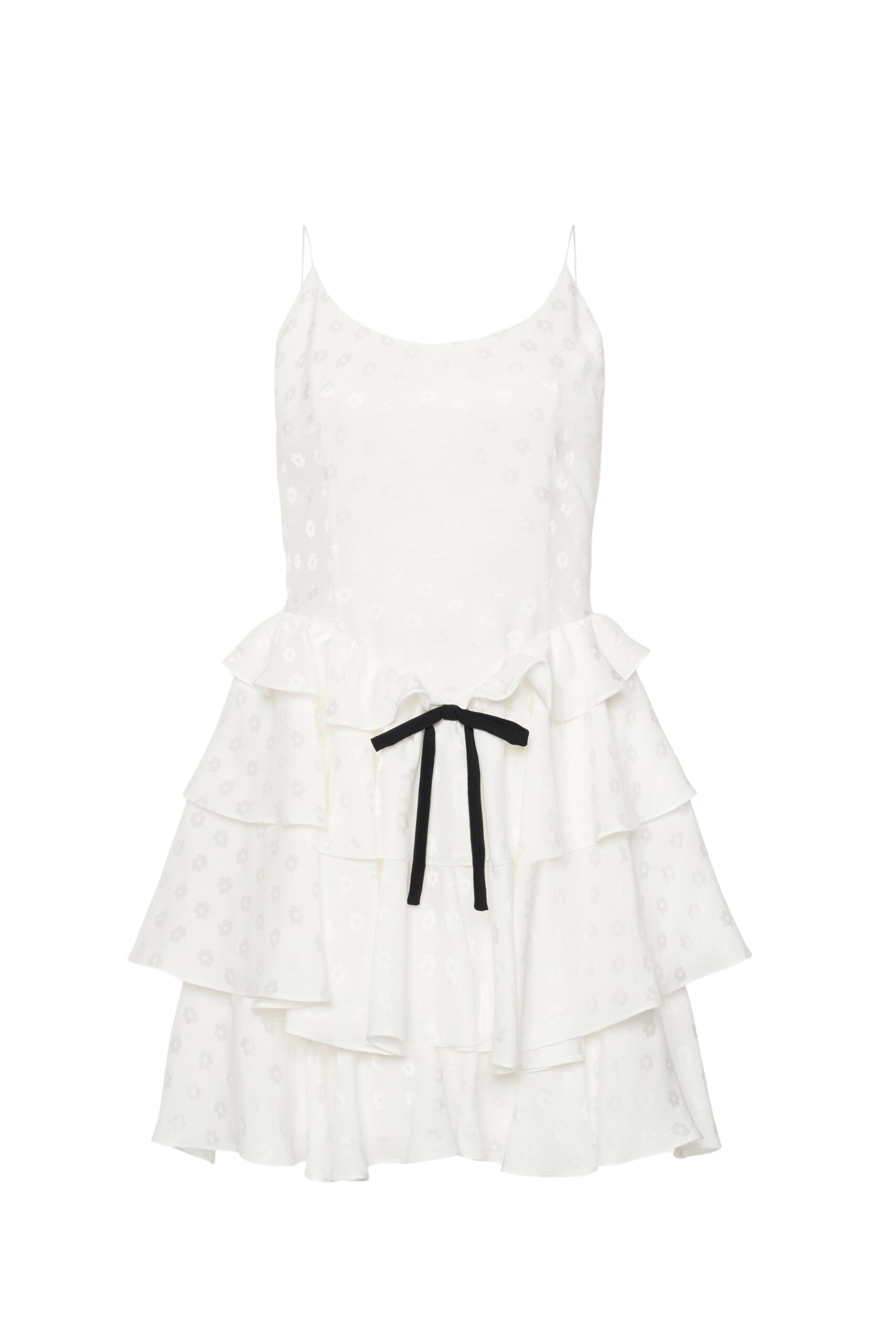 Alessandra Rich Flowers Jacquard Mini Dress