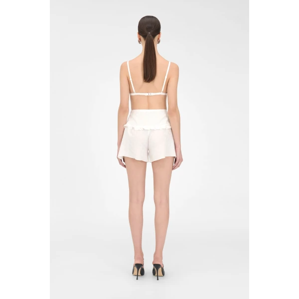 Alessandra Rich Flowers Jacquard Shorts, view 4