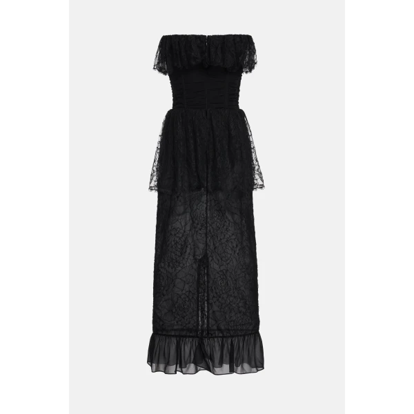 Alessandra Rich Lace Bustier Dress, view 2