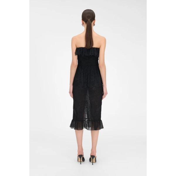 Alessandra Rich Lace Bustier Dress, view 4
