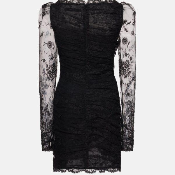 Lace Draped Mini Dress