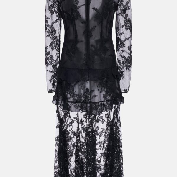 Lace Dress With Ruffles