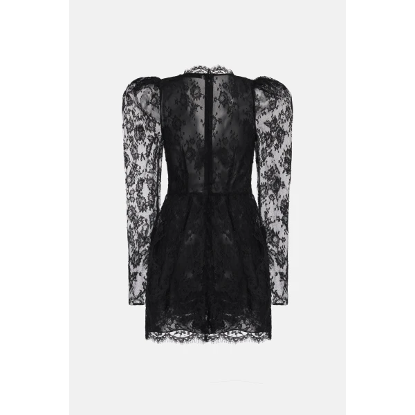 Alessandra Rich Lace Mini Dress, view 2