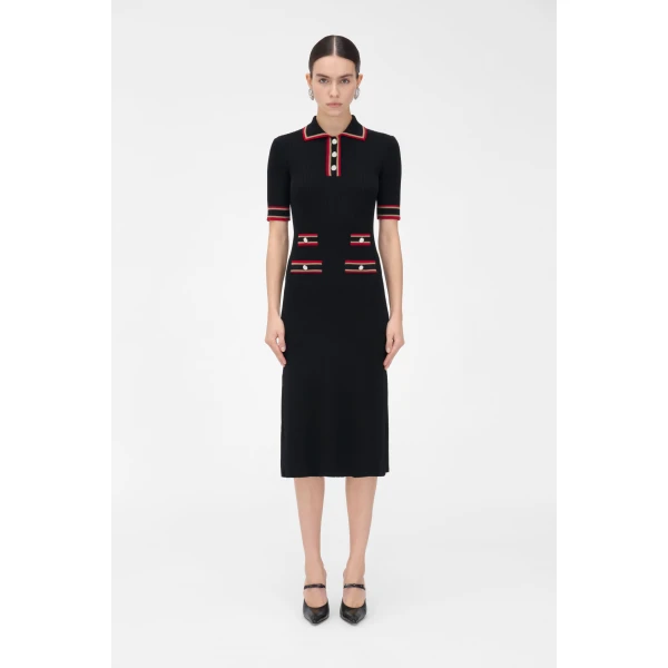 Alessandra Rich Merino Wool Dress, view 3