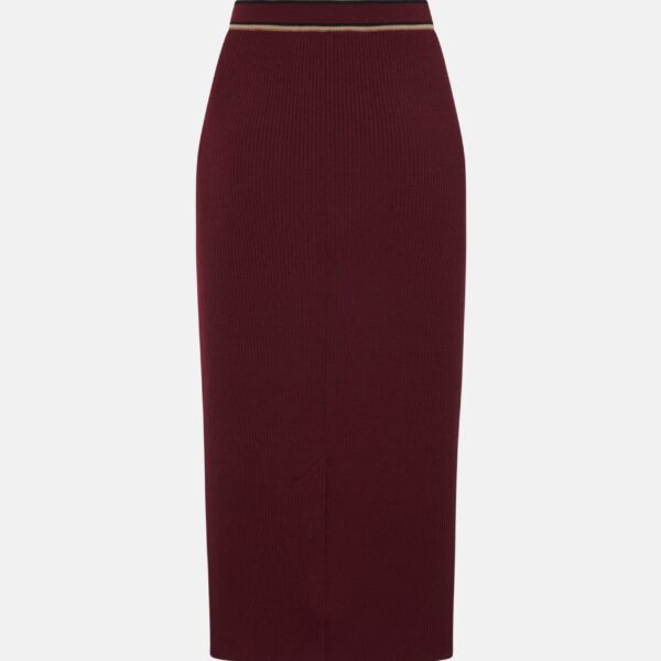 Merino Wool Midi Skirt