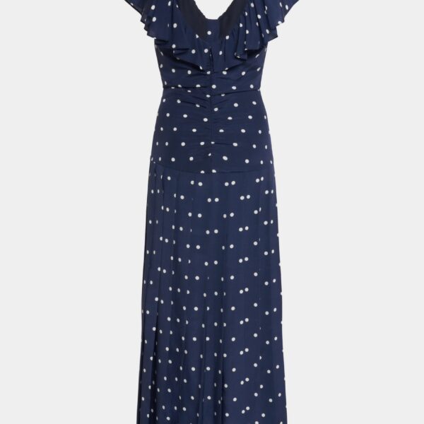 Polka Dot Dress With Ruffle