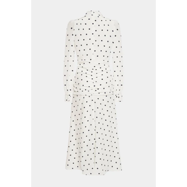 Alessandra Rich Polka Dot High Neck Dress, view 2