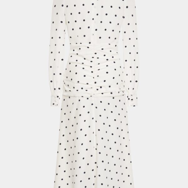 Polka Dot High Neck Dress