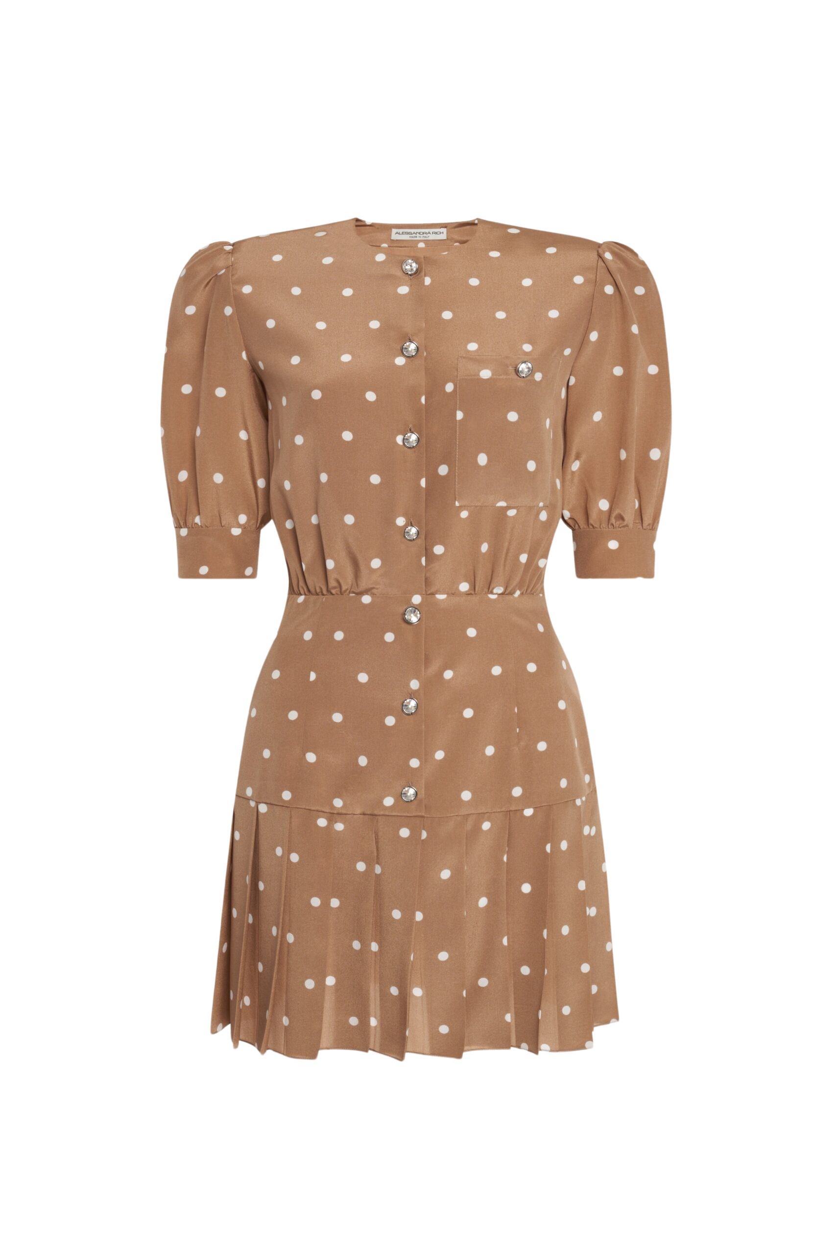 Alessandra Rich Polka Dot Mini Dress