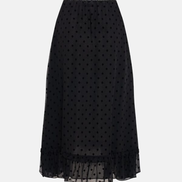 Polka Dot Skirt With Bow