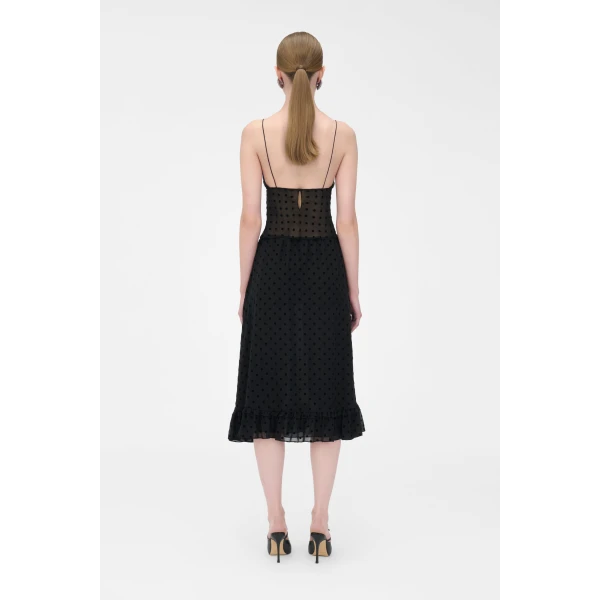Alessandra Rich Polka Dot Skirt With Bow, view 4
