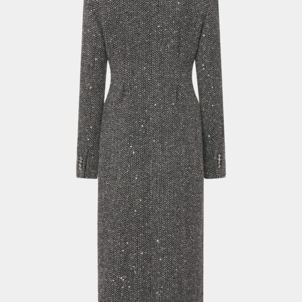 Sequin Tweed Coat