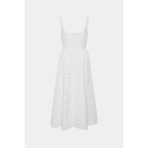 Alessandra Rich Sequin Tweed Dress, view 2