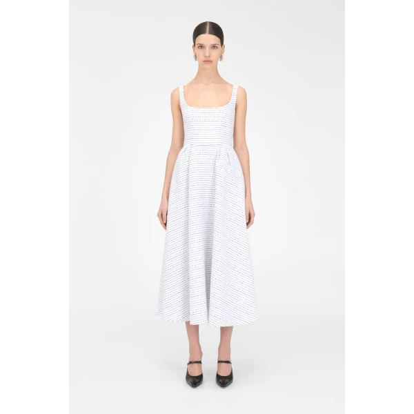 Alessandra Rich Sequin Tweed Dress, view 3
