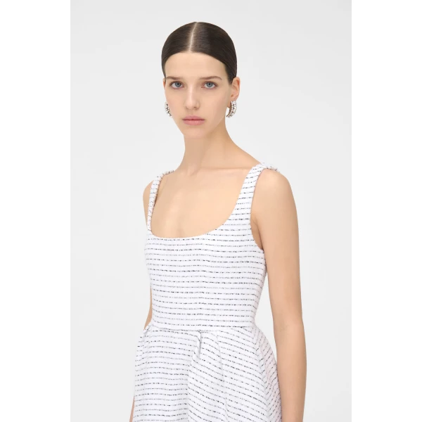 Alessandra Rich Sequin Tweed Dress, view 5