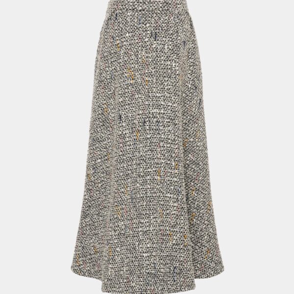 Sequin Tweed Long Skirt