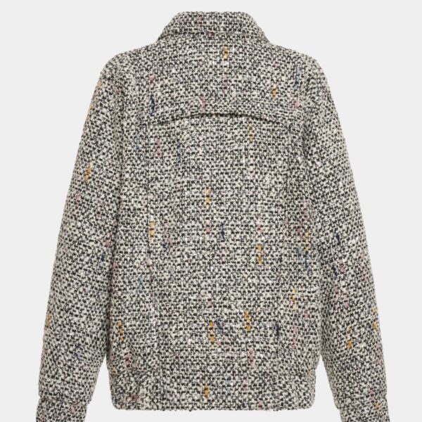 Sequin Tweed Oversized Bomber