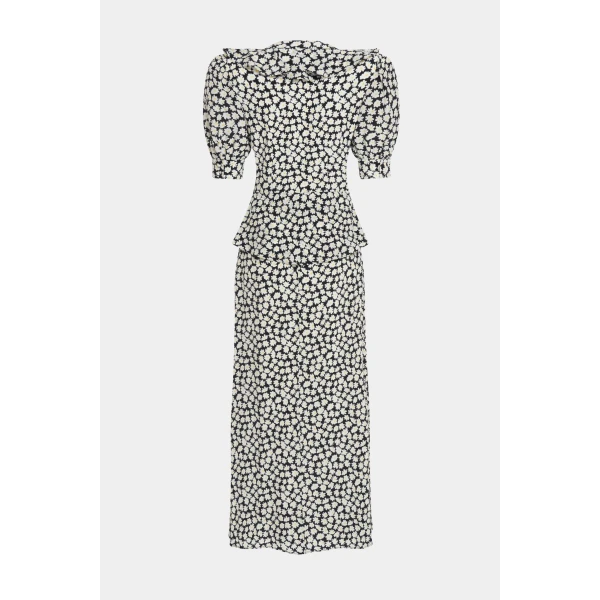 Alessandra Rich Small Flowers Print Dress, view 2