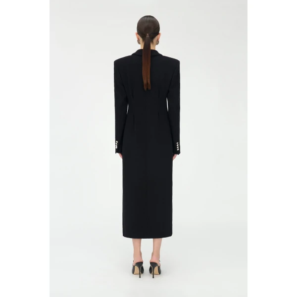 Alessandra Rich Tweed Boucle Coat, view 4