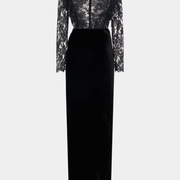 Velvet And Lace Gown