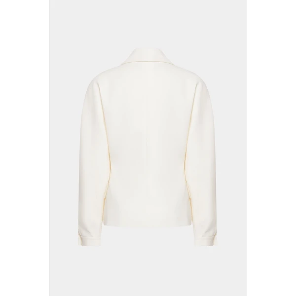 Alessandra Rich Wool Crepe Jacket, view 2