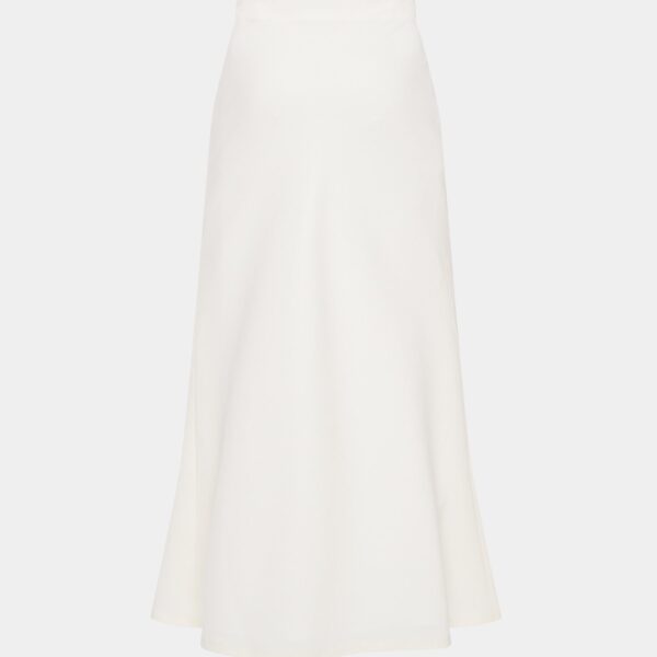 Wool Crepe Long Skirt