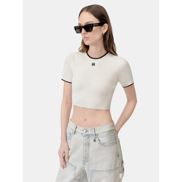 Amiri Women’s Ma Baby Tee Top, view 4