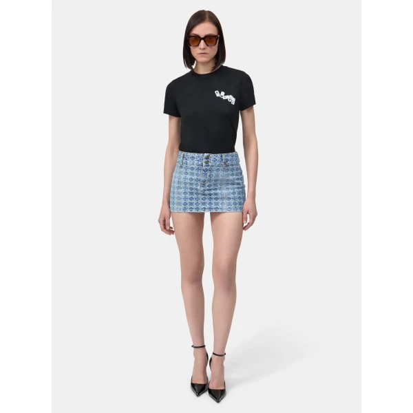 Amiri Women’s Ma Quad Jacquard Mini Skirt, view 2