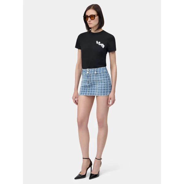 Amiri Women’s Ma Quad Jacquard Mini Skirt, view 3