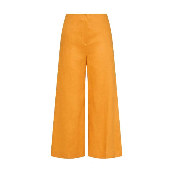 Amber Linen Waisted Crop Pant