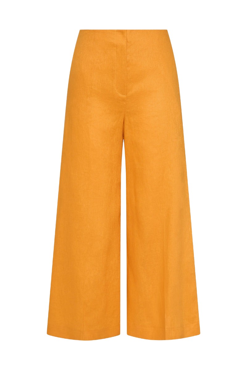 Carla-Zampatti-Amber-Linen-Waisted-Crop-Pant68209_nobg Carla Zampatti Pants