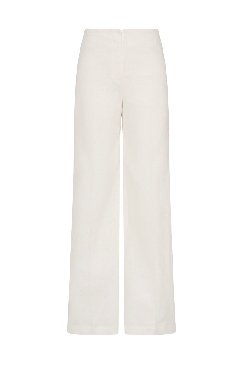 Carla-Zampatti-Ivory-Linen-Waisted-Pant36438_nobg Carla Zampatti Pants