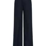 Carla-Zampatti-Navy-Linen-Waisted-Pant12111_nobg Carla Zampatti Pants
