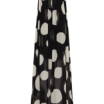 Carla-Zampatti-Noir-Spot-Tuck-Detail-Maxi-Dress60688_nobg Carla Zampatti Dresses