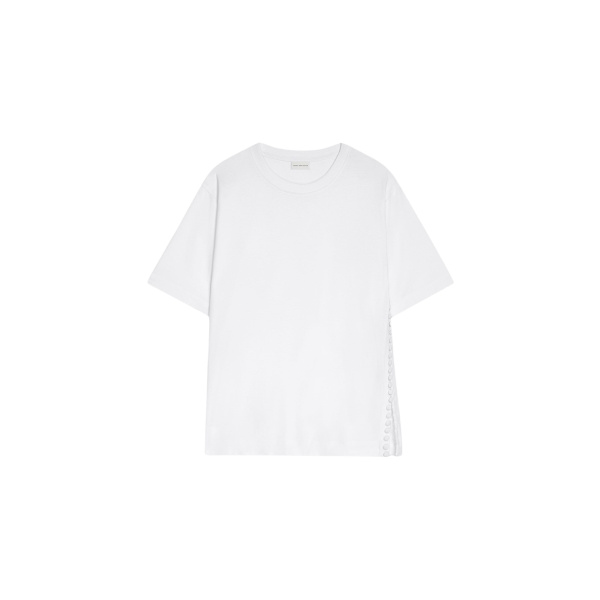 Dries Van Noten Buttoned cotton tee Top