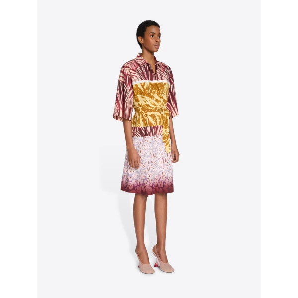Dries Van Noten Cotton shirt dress, view 2