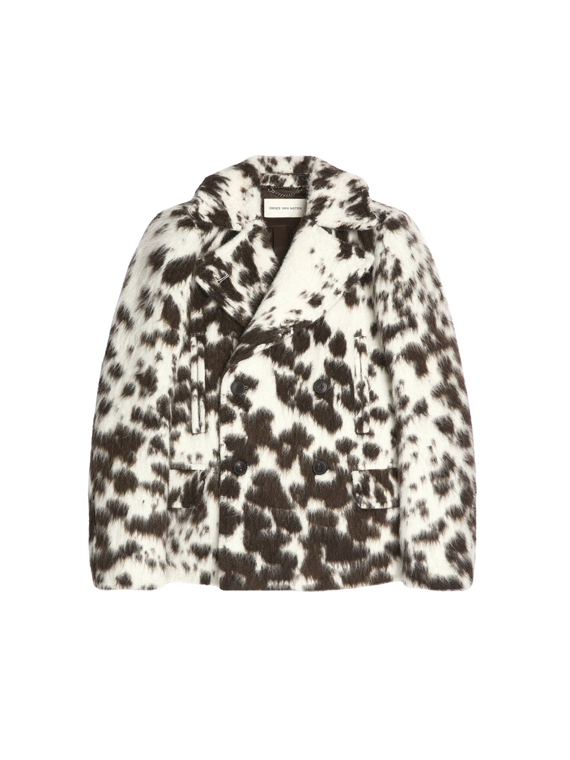 Dries Van Noten Cowhide caban jacket