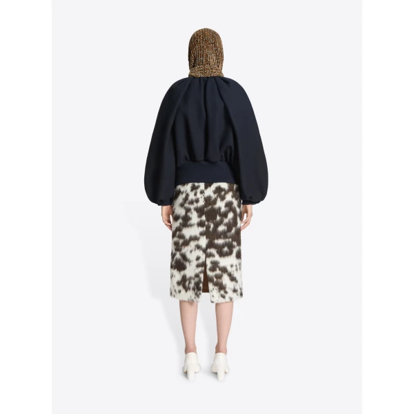 Dries Van Noten Cowhide print skirt, view 3