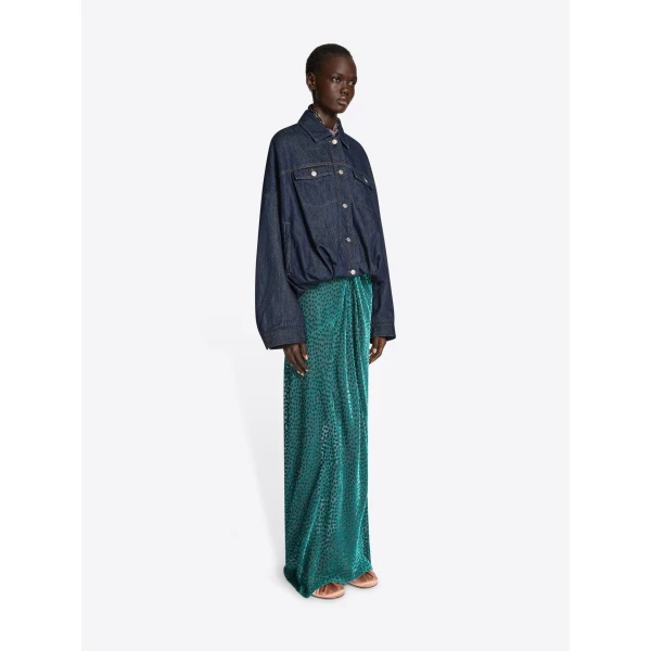 Dries Van Noten Denim blouson Coat, view 2