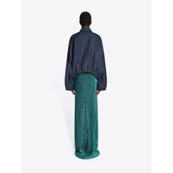 Dries Van Noten Denim blouson Coat, view 3