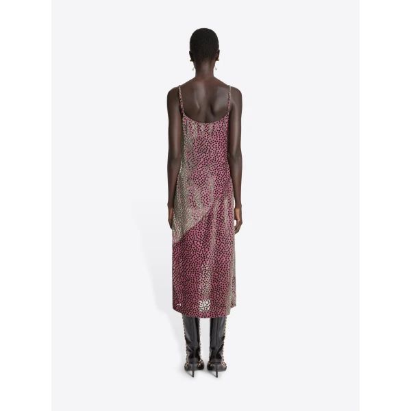 Dries Van Noten Devoré slip dress, view 3