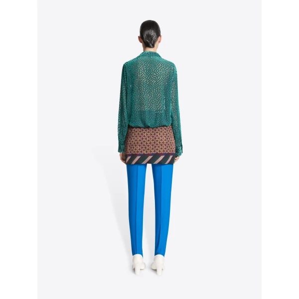Dries Van Noten Devoré wrap shirt, view 3