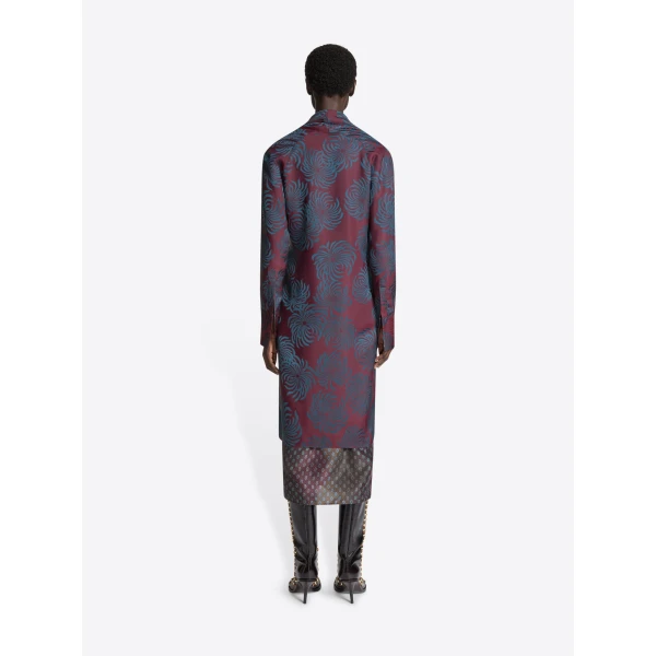 Dries Van Noten Double layered jacquard dress, view 3