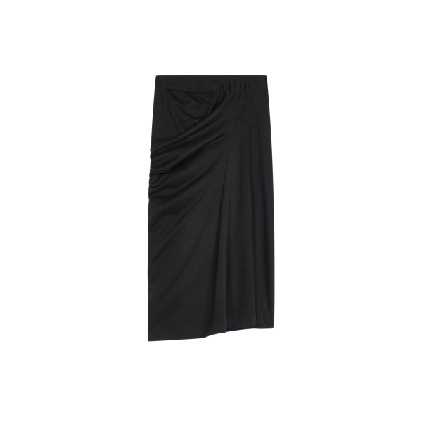 Draped cotton skirt