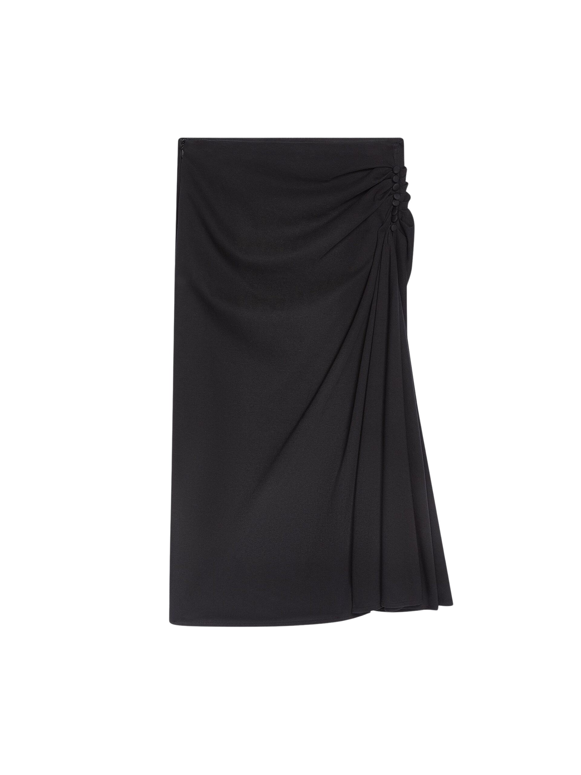 Dries Van Noten Draped jersey skirt