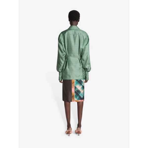 Dries Van Noten Draped silk blouse, view 3