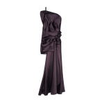 Dries Van Noten Draped viscose satin top