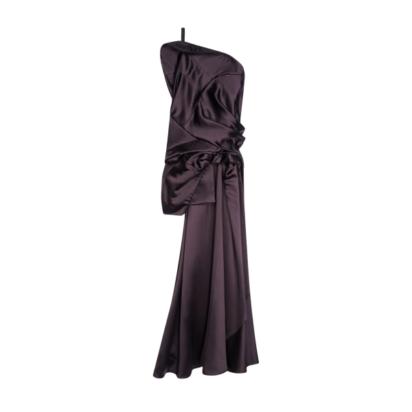 Dries Van Noten Draped viscose satin top